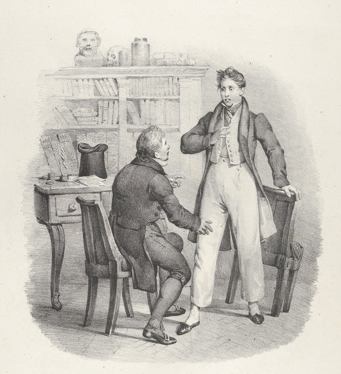Indivíduo. VIII: Como Doutor! O que, doutor, 1824. de Victor Adam