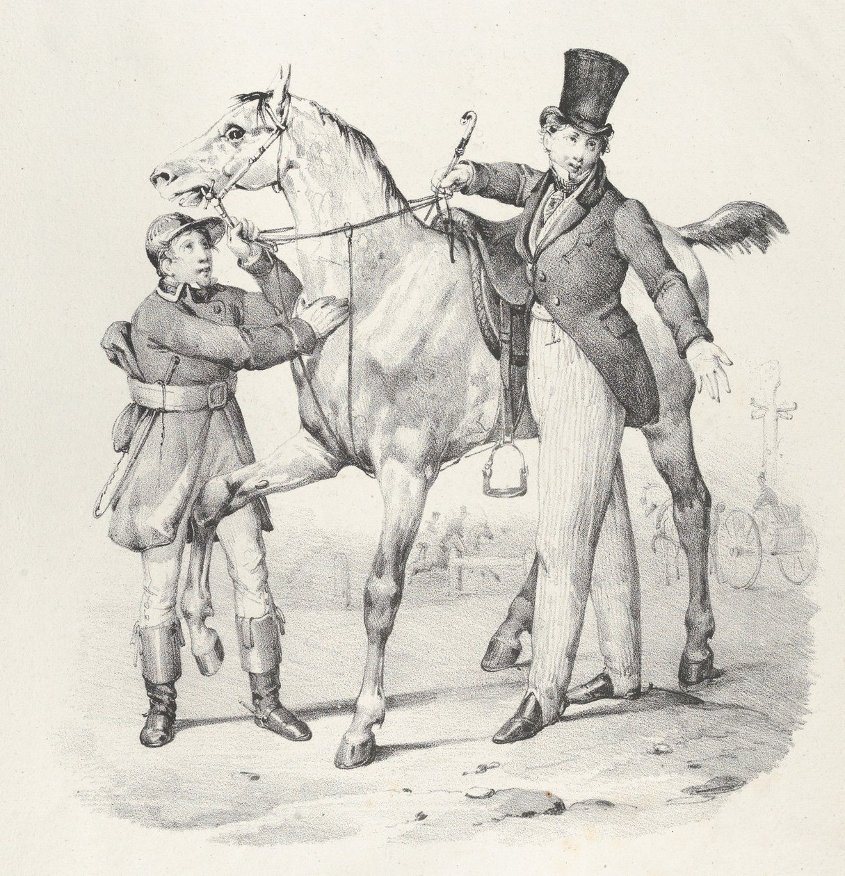 Indivíduo. VI: Eu não podia andar não ando mais em lugar nenhum, 1824.. de Victor Adam