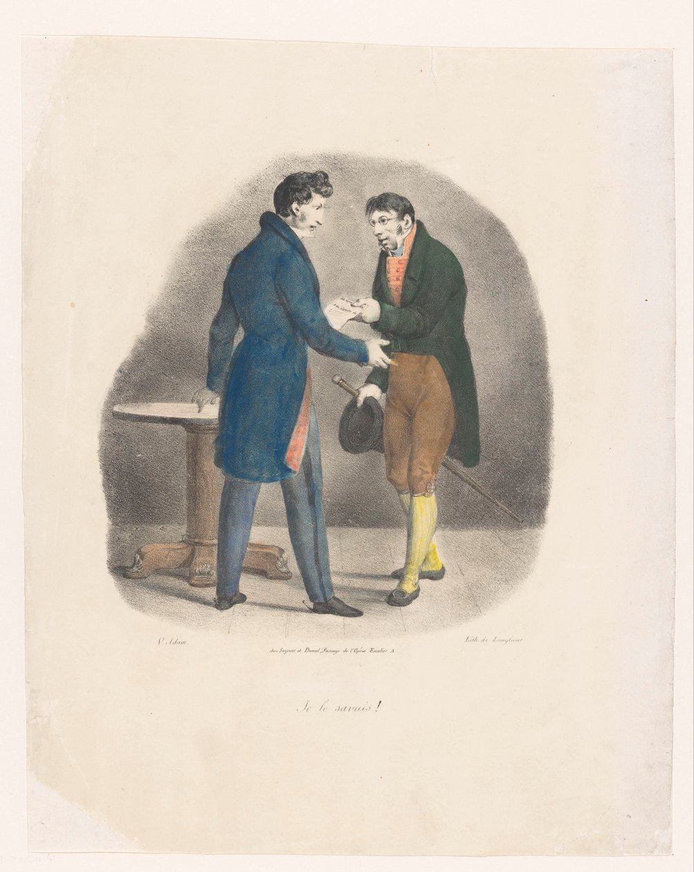O jovem recebe uma carta
Je le savais! (título sobre o objecto)
Um ano na vida de um jovem (título da série)
Un an de la vie de jeune homme, histoire véritable (título da série) de Victor Adam