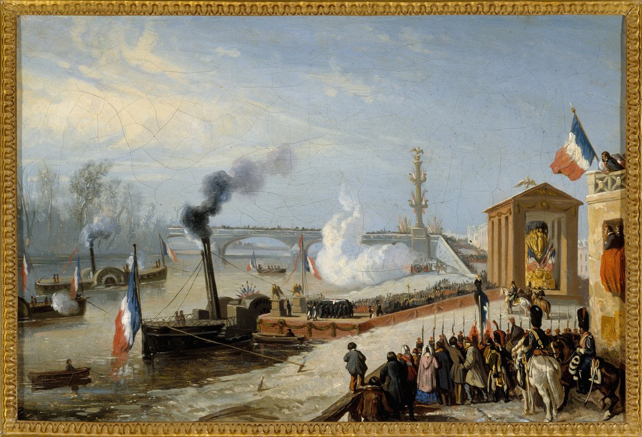 Desembarque das cinzas de Napoleão I em Courbevoie, 15 de dezembro de Victor Adam