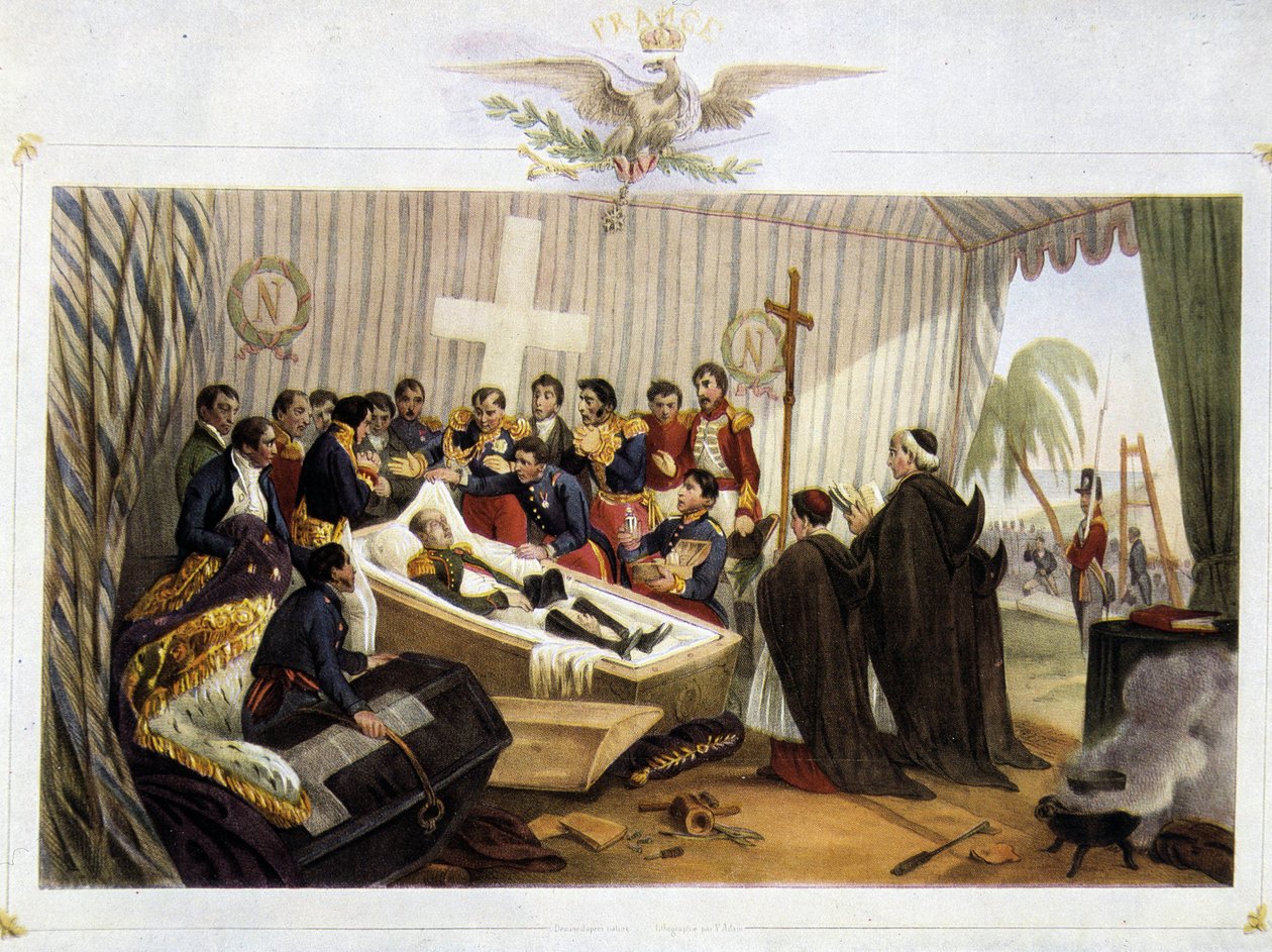 Abertura do caixão de Napoleão na Ilha Santa Helena, 16 de outubro de Victor Adam