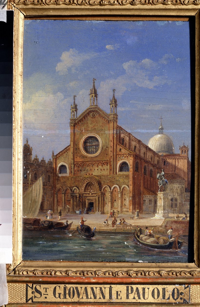Vistas de Veneza. A Igreja Santi Giovanni e Paolo (San Zanipolo) de Victor Adam