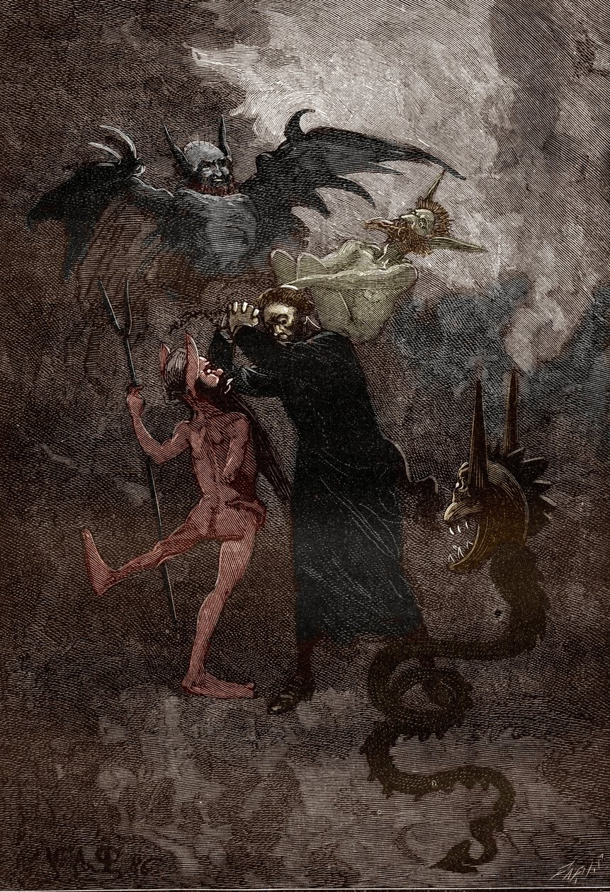 O caso dos possessos de Loudun (demónios de Loudun) por volta de 1630: o demónio Isaacarum (Isacaron) é caçado pelo padre jesuíta Jean-Joseph (Jean Joseph) Surin (1600-1665) (luta entre o padre jesuíta Surin e o demónio Isaacarum, dublando os acontecimento de Victor Armand Poirson
