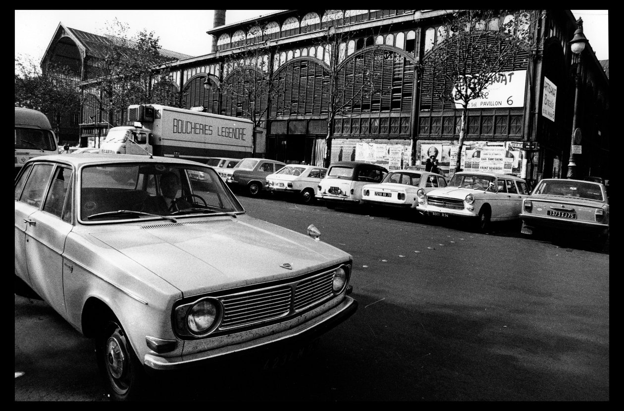 Les halles de Paris, pouco antes da demolição de Agosto de 1971 (foto a p/b) de Victor Baltard
