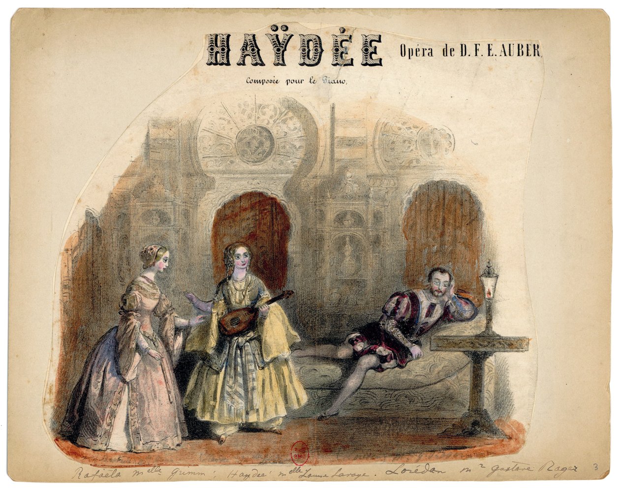Auber - Haydée - ilustração de Victor Coindre, 1848 de Victor Coindre