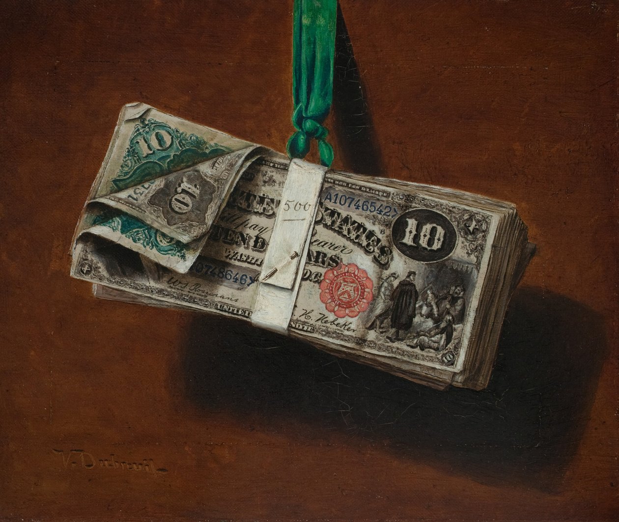 Take One, bolsa para os velocistas, c.1886 (óleo sobre tela) de Victor Dubreuil