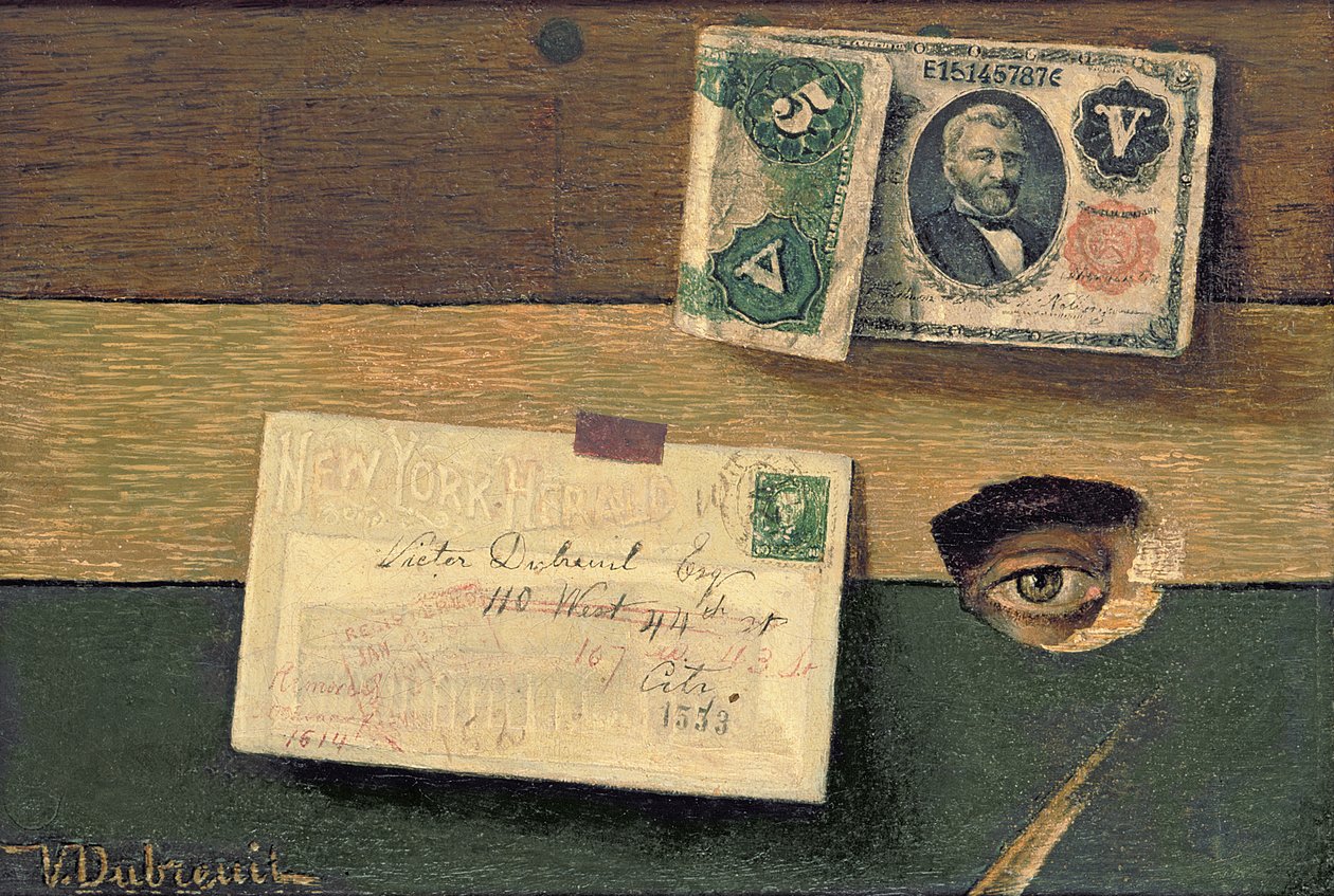 O Olho do Artista, c.1898 (óleo sobre tela) de Victor Dubreuil