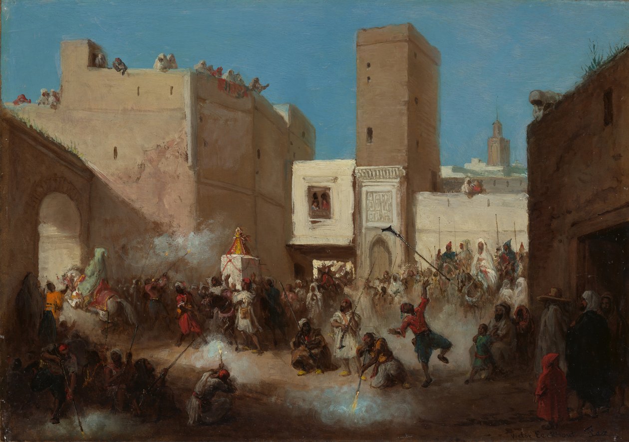 Procissão de Casamento. de Victor Eeckhout