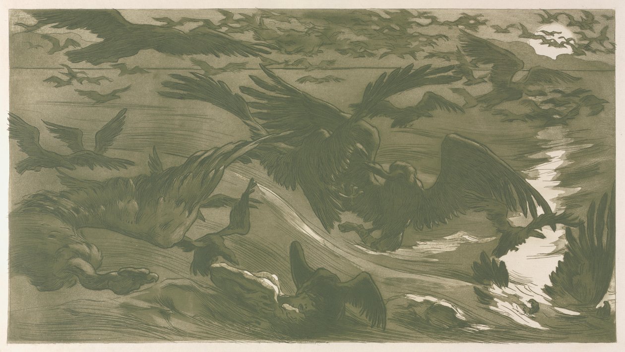 Aves de rapina, 1893. de Victor Emile Prouve