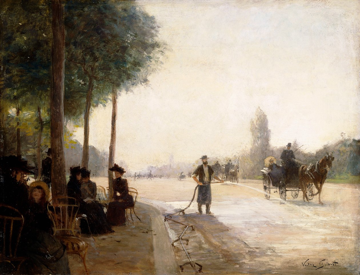Os Campos Elísios, Paris, de Victor Gabriel Gilbert