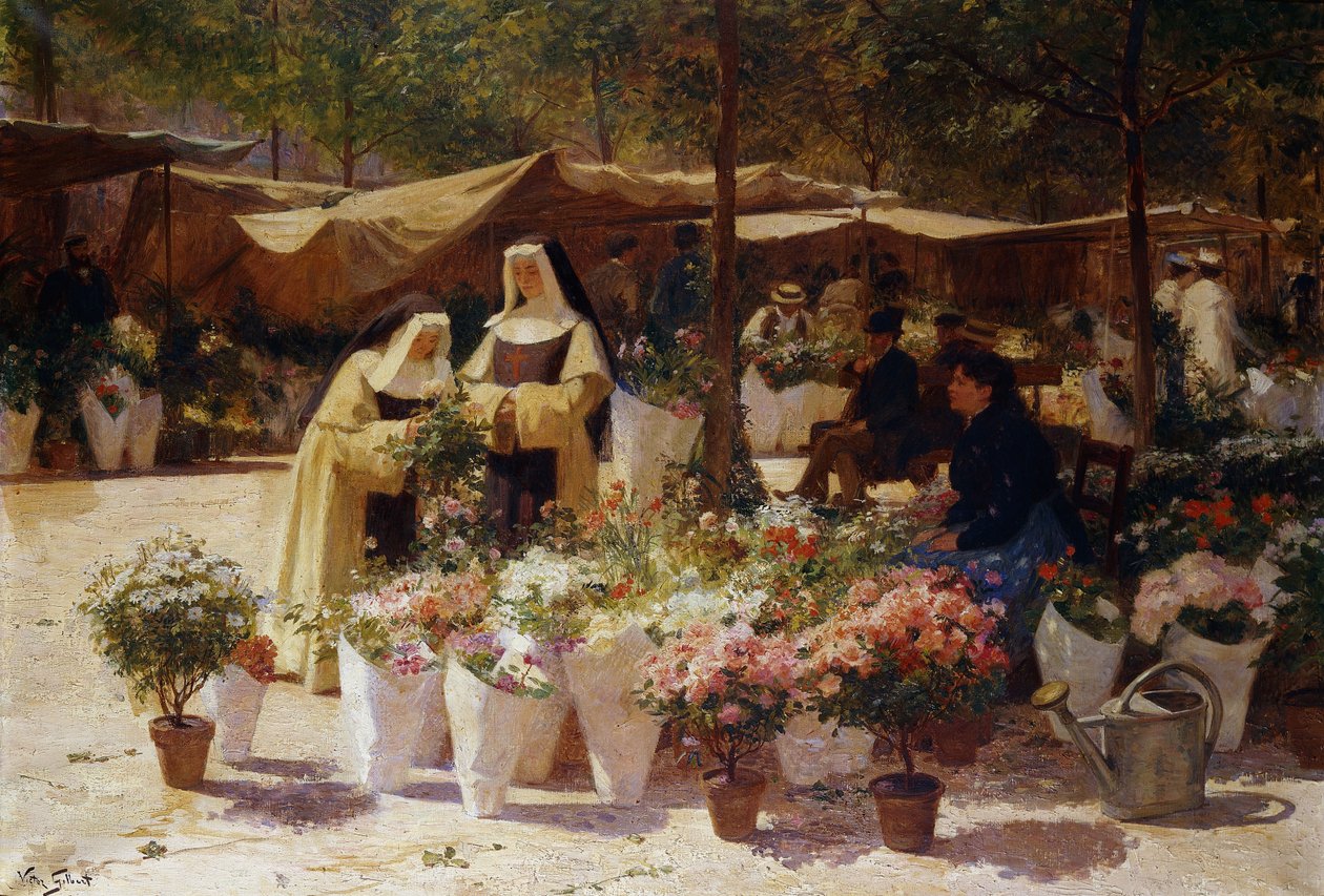 O Mercado das Flores, de Victor Gabriel Gilbert