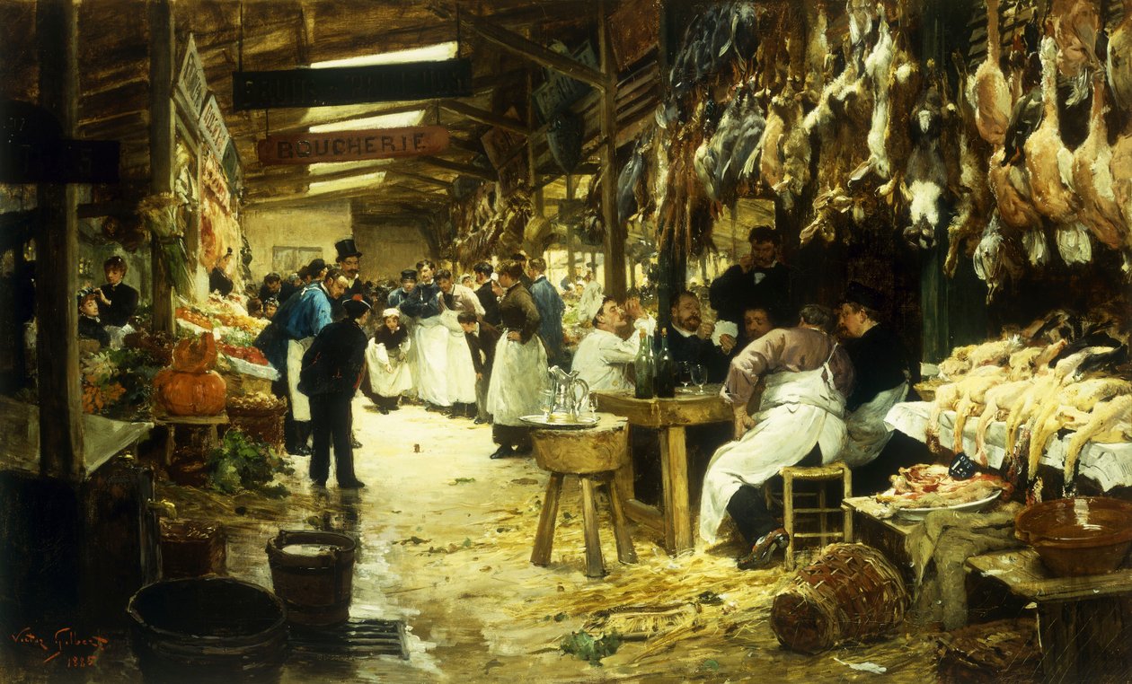 O mercado, 1885 de Victor Gabriel Gilbert