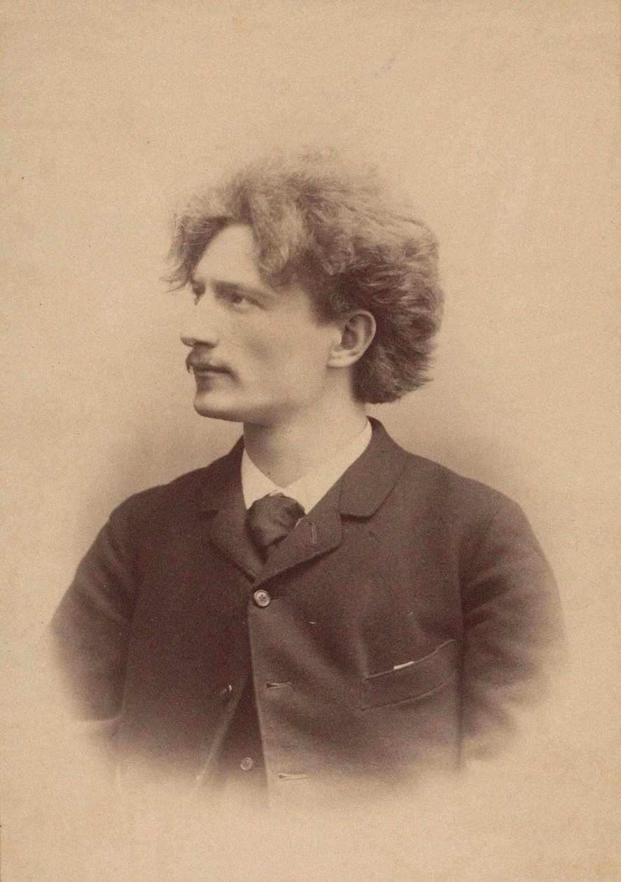 Retrato do compositor Ignacy Jan Paderewski 1860-1941, 1889-1890. de Victor Girard