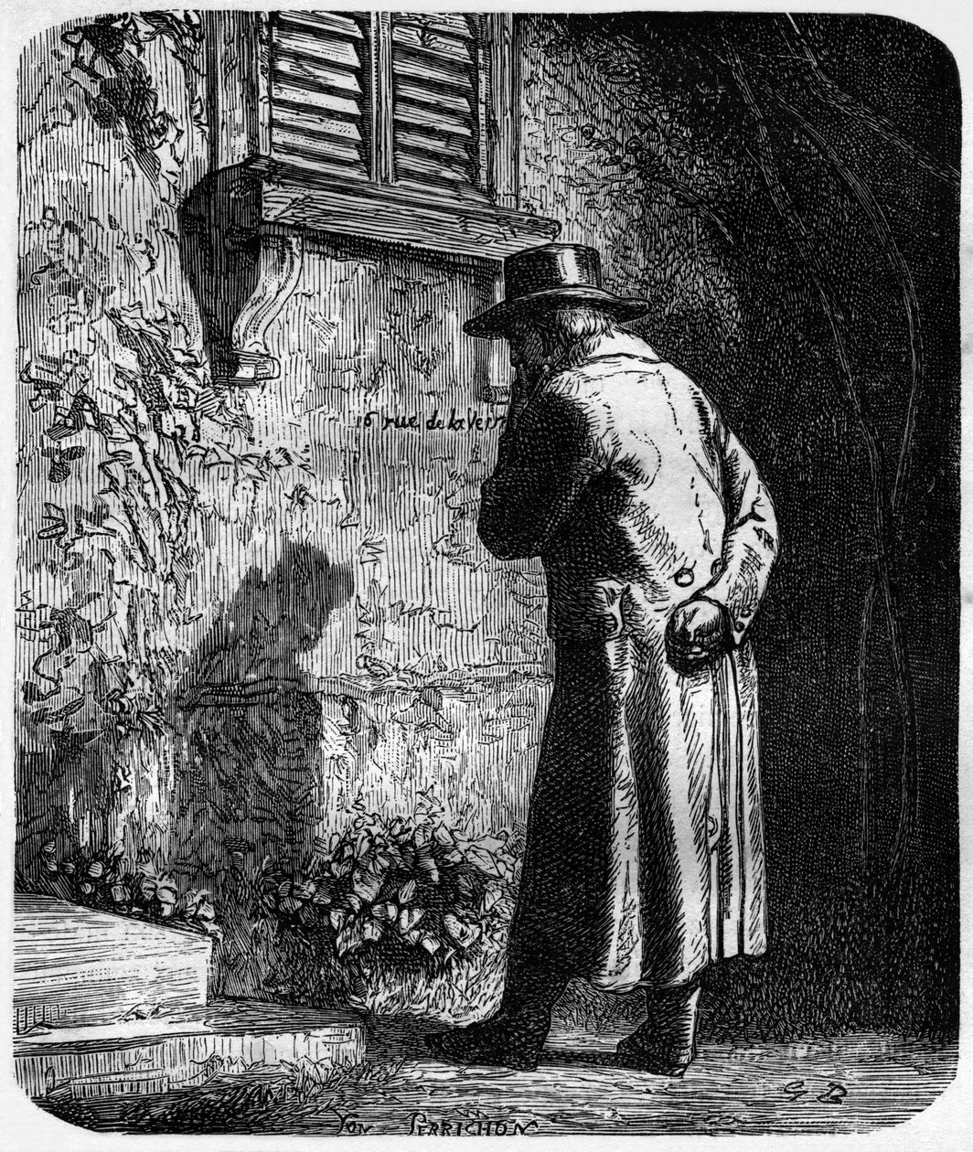 Jean Valjean, ilustração do romance "Os Miseráveis" de Victor Hugo (4ª parte: L