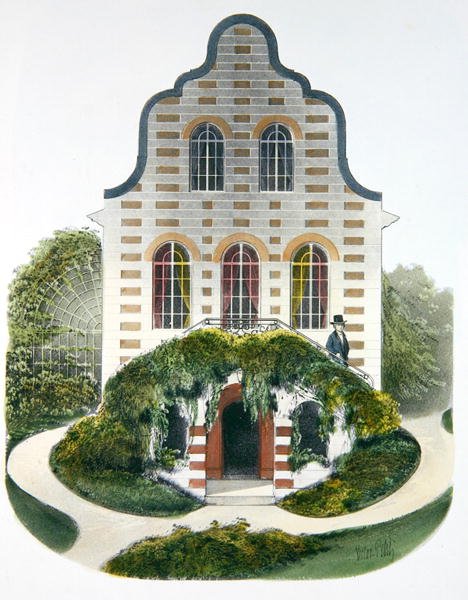Uma casa holandesa, ilustração de 
