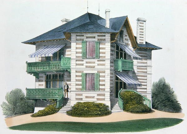 A House at Etretat, ilustração de 