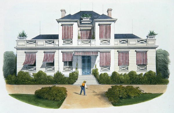 Uma villa italiana, ilustração de 