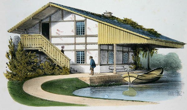 O chalé do Glassmaker, ilustração de 