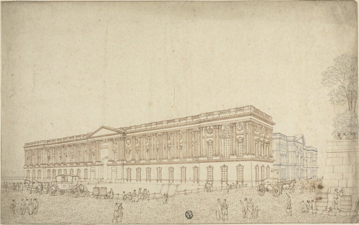A Colunata do Louvre de Victor Jean Nicolle