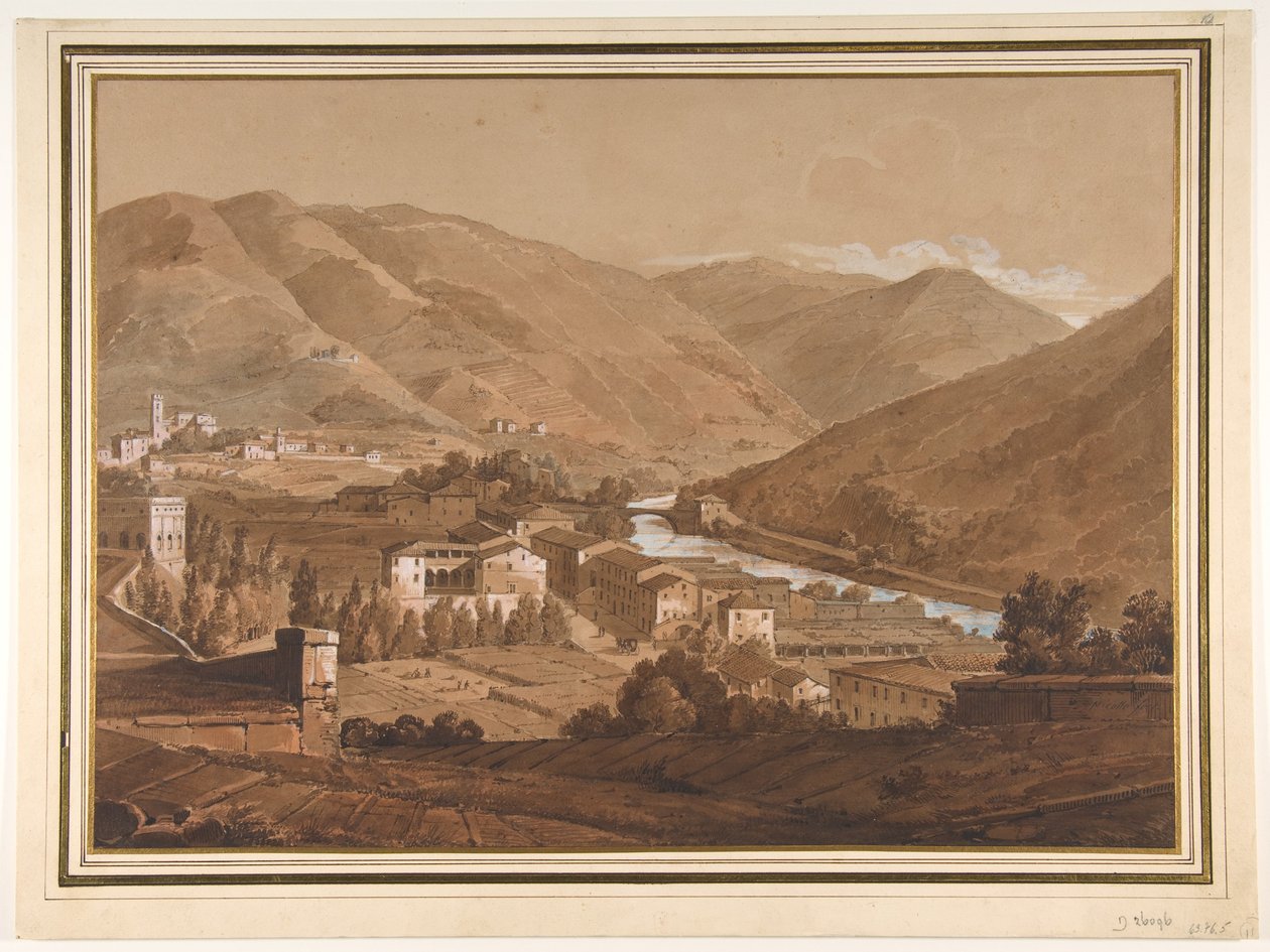 Cidade num vale alpino de Victor Jean Nicolle