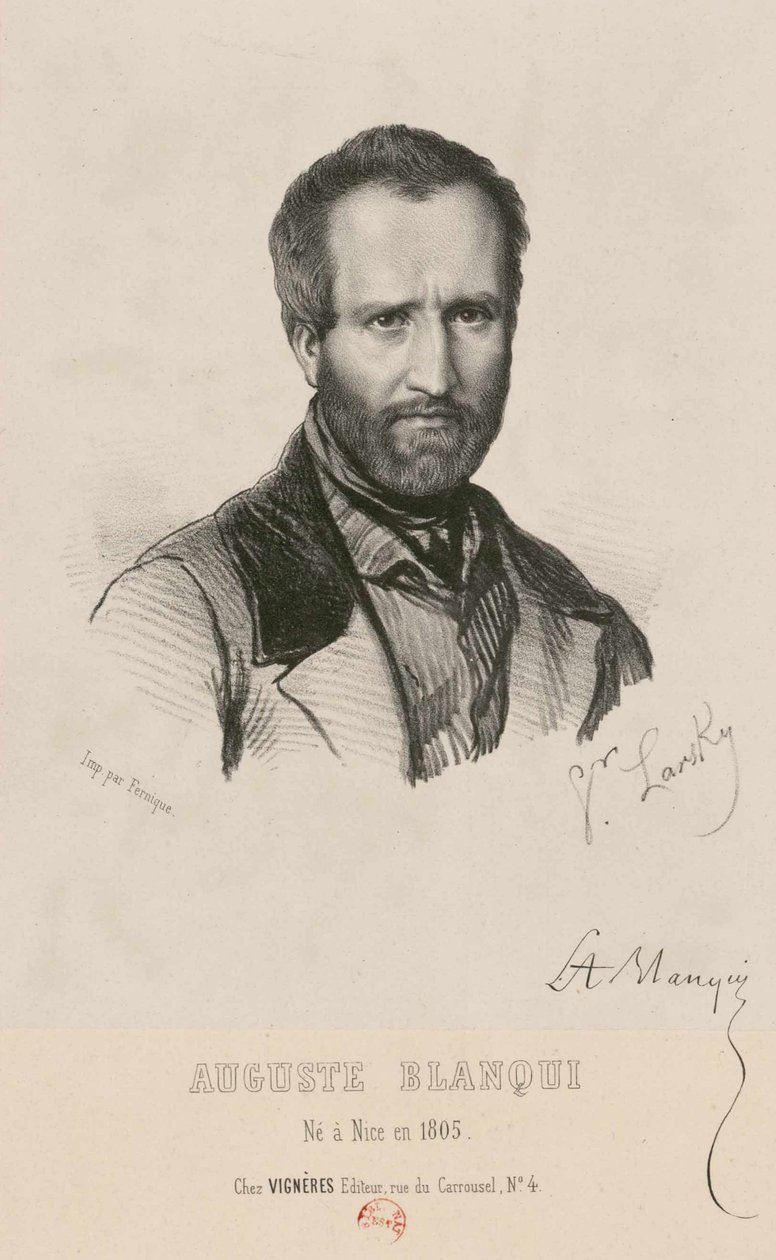 Retrato de Louis-Auguste Blanqui 1805-1881, 1849. de Victor Larsky