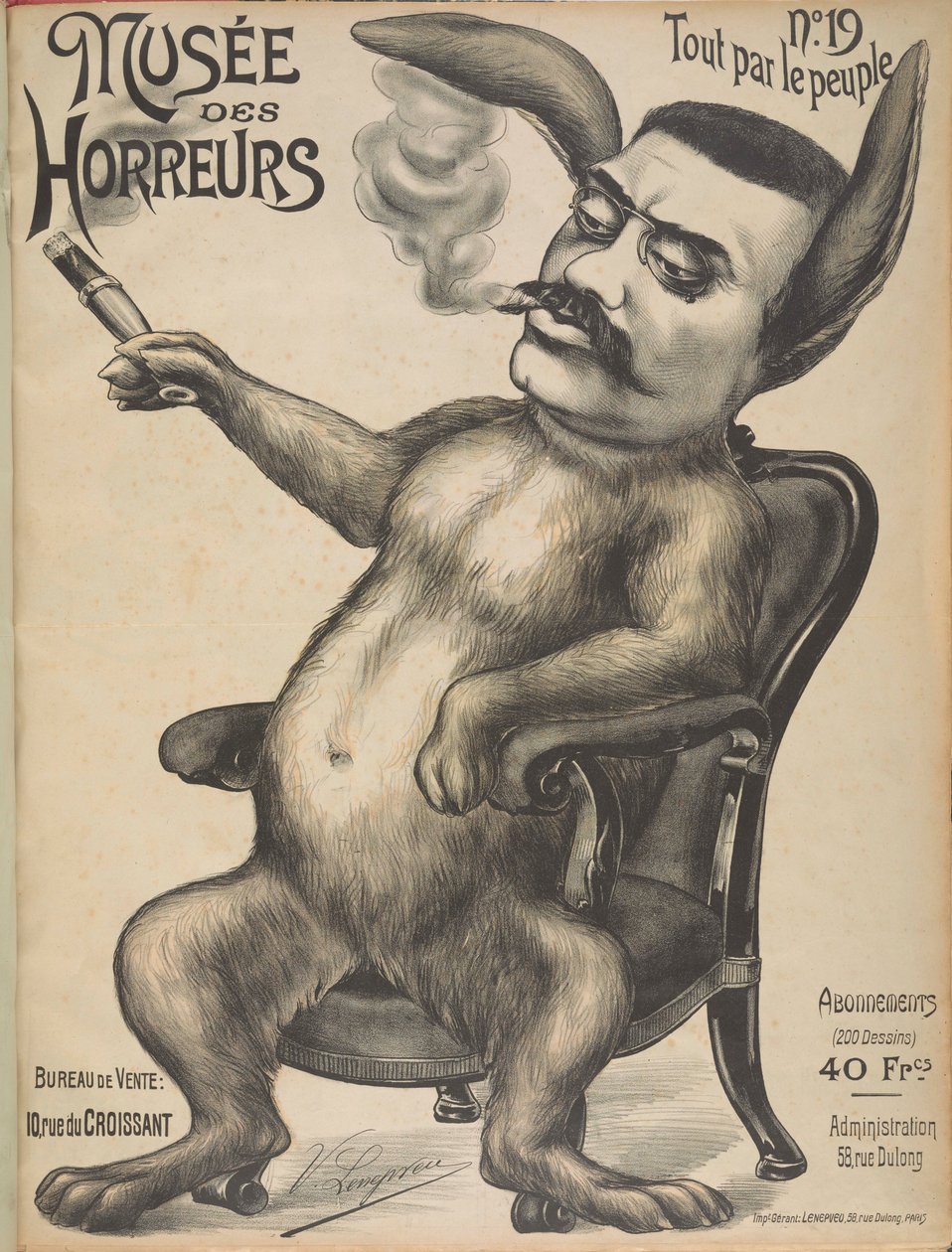 Museu dos Horrores Galeria dos Horrores: Alexandre Millerand, 1899. de Victor Lenepveu