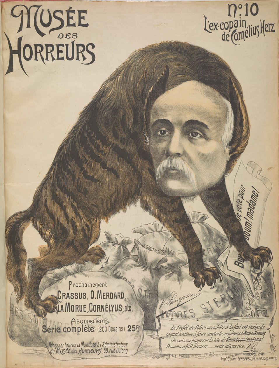 Museu dos Horrores Galeria dos Horrores: Georges Clemenceau, 1899. de Victor Lenepveu