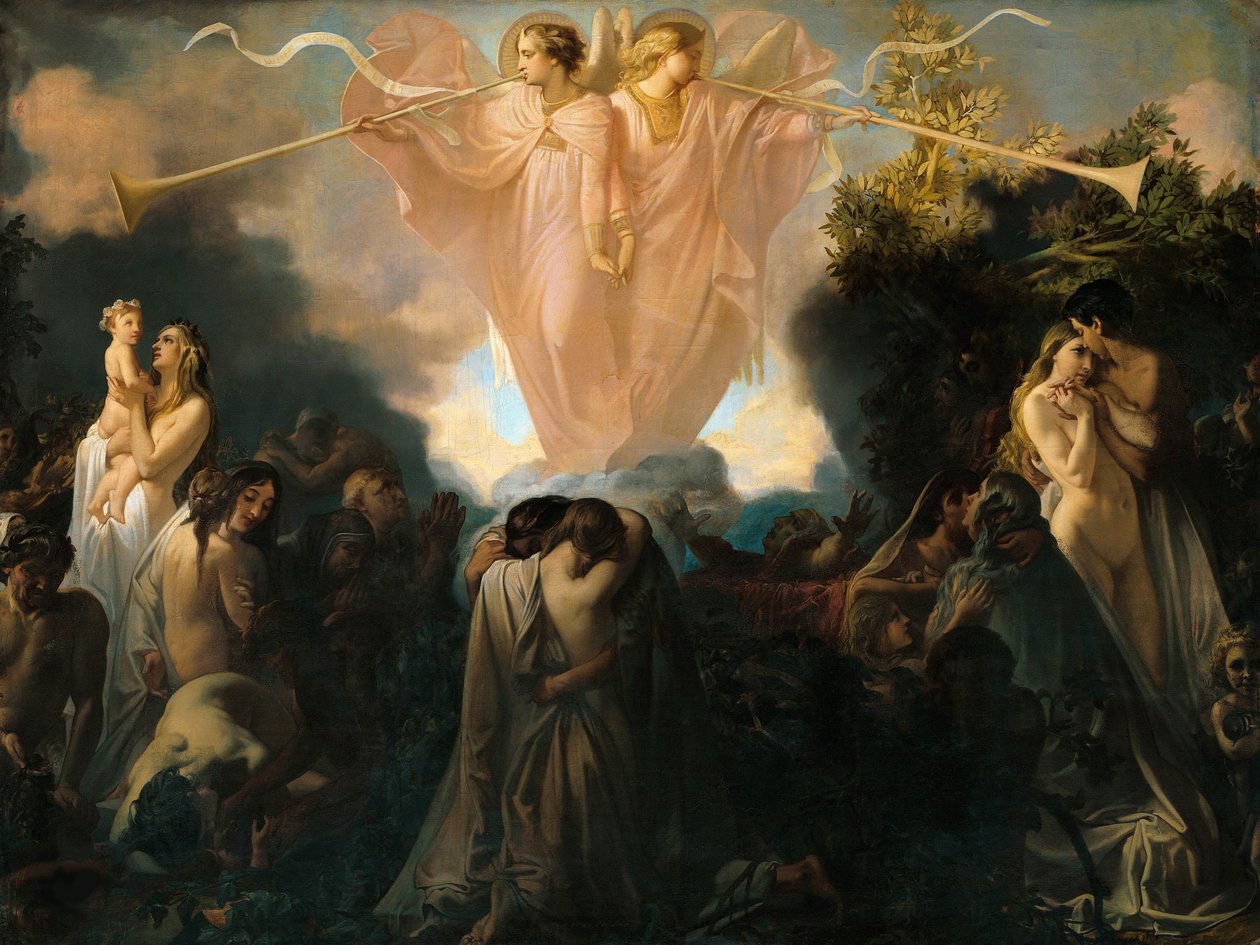 A Ressurreição dos Mortos, 1870. de Victor Louis Mottez