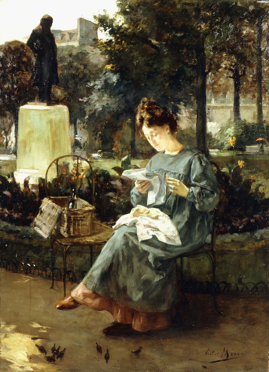 Tarde nos jardins de Luxemburgo, de Victor Marec