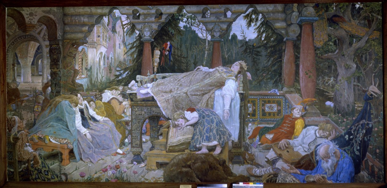 A Bela Adormecida (Conto Tradicional) - A Bela Adormecida - Pintura de Viktor Mikhaylovich Vasnetsov (1848-1926), óleo sobre tela de Victor Mikhailovich Vasnetsov
