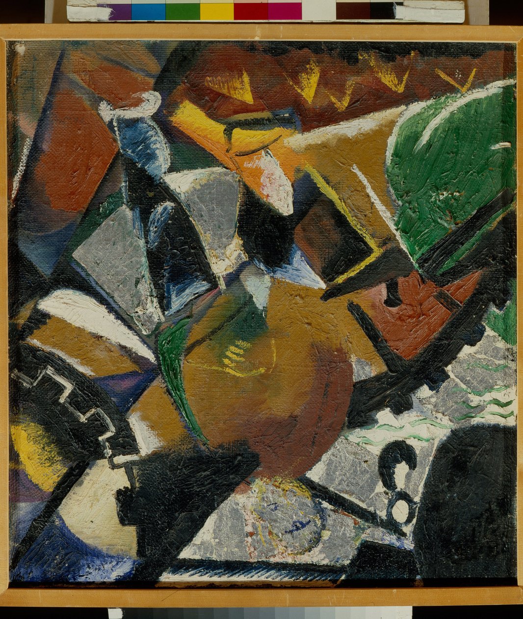 Peinture "Composição" de Viktor Palmov (1888-1929) - 1921 - Óleo sobre tela - Museu Estatal Russo, São Petersburgo de Victor Nikandrovich Palmov