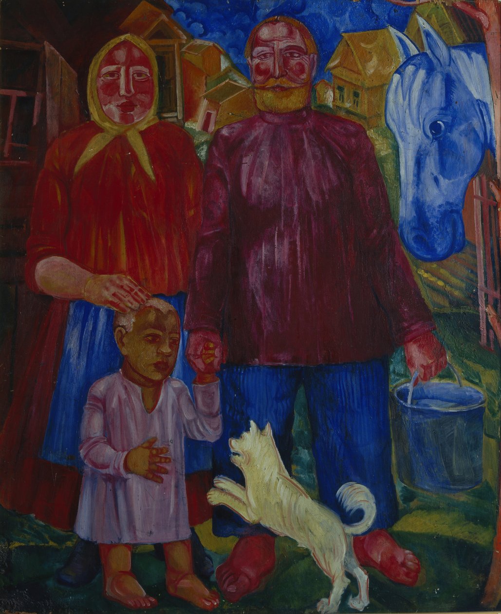 A família dos Serednyaks, 1929 de Victor Nikandrovich Palmov