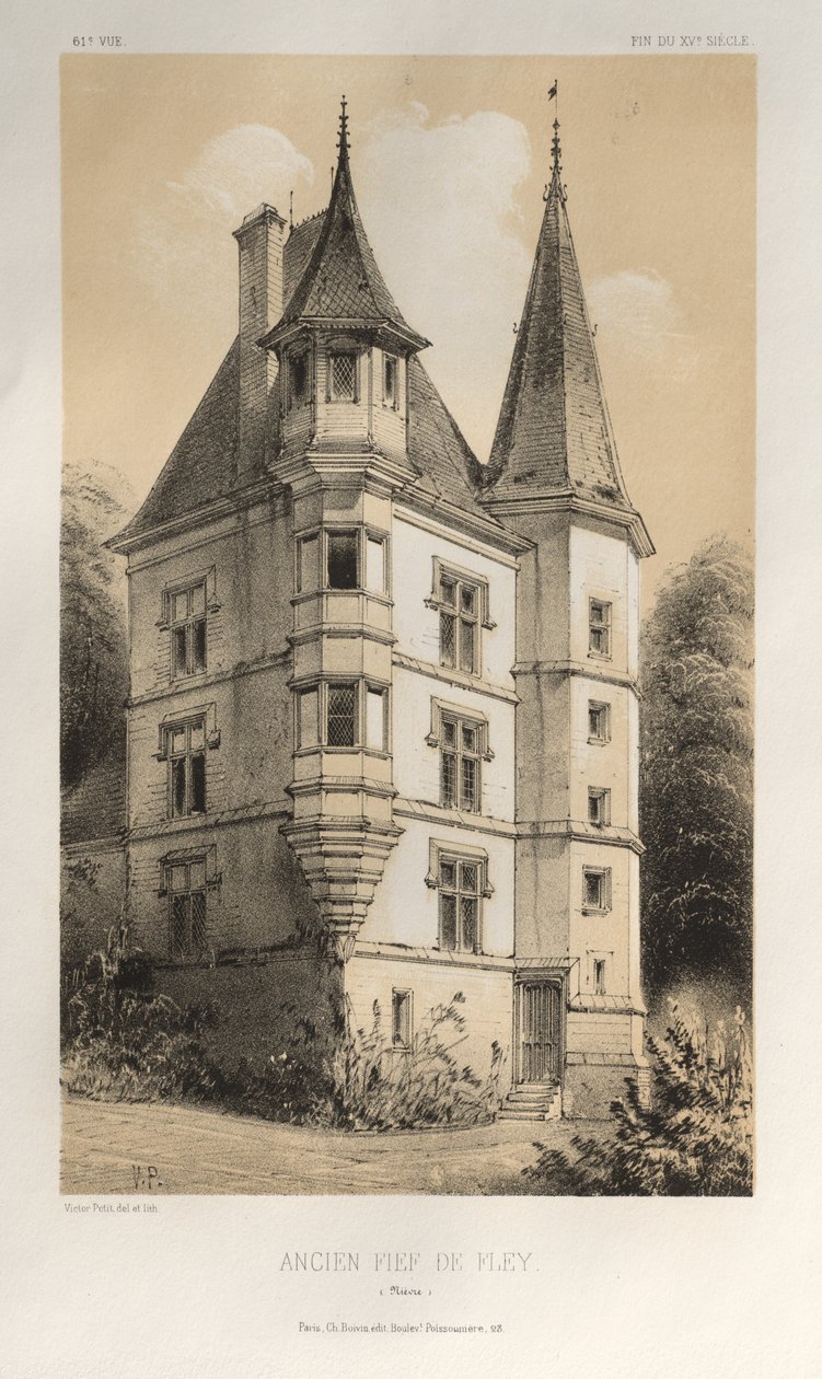 ... Pl. 61, Ex-Fief De Fley Nièvre, 1860. de Victor Petit