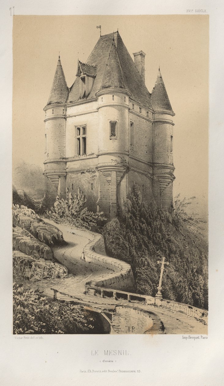 ... Pl. 77, Le Mesnil Corrèze, 1860. de Victor Petit
