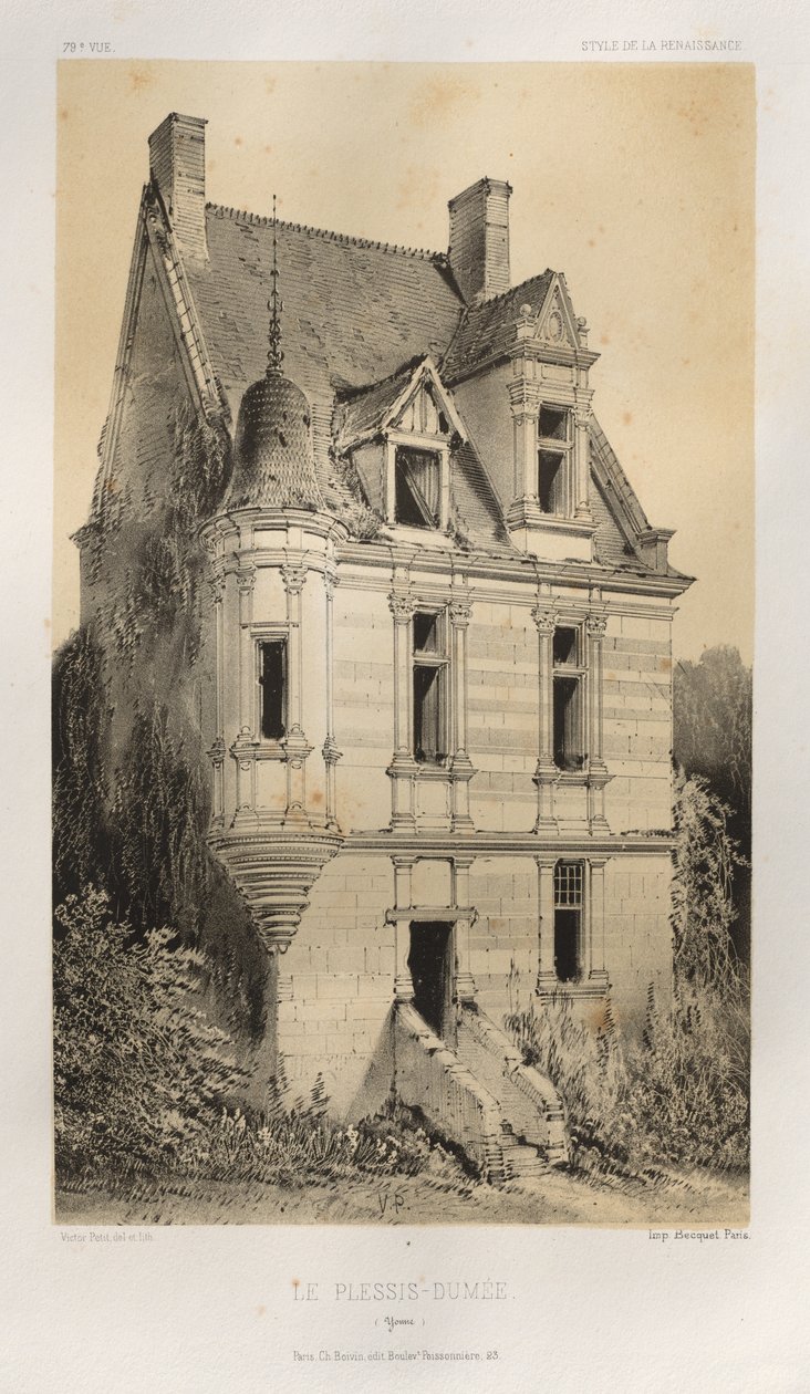 ... Pl. 79, Le Plessis-Dumée Yonne, 1860. de Victor Petit