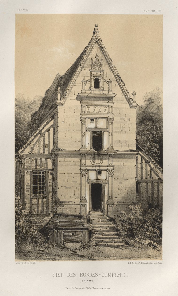 ... Pl. 81, Campo Des Bordes-Compigny Yonne, 1860. de Victor Petit