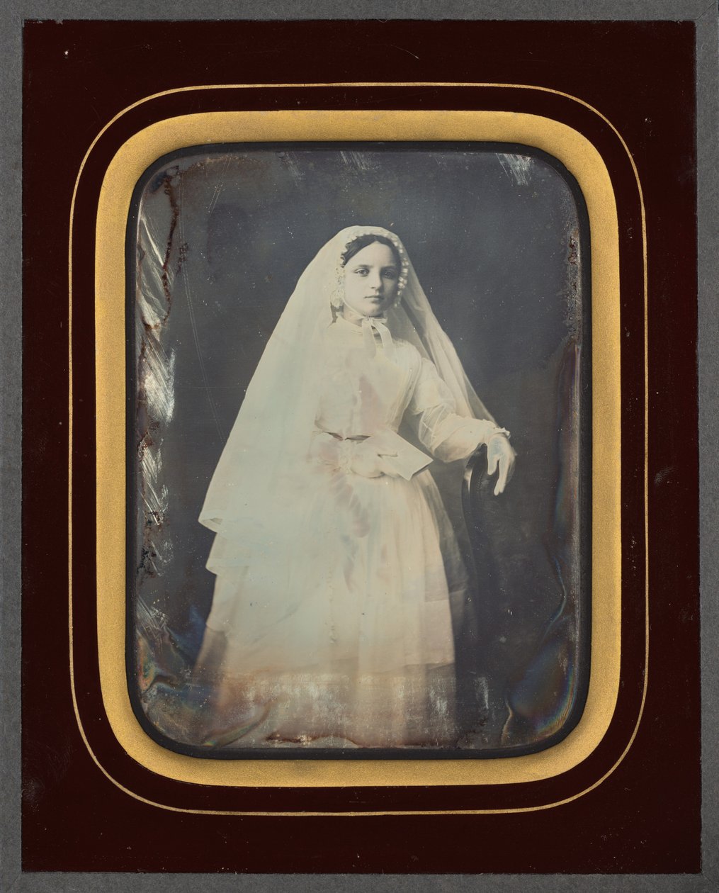 Retrato de uma rapariga,c. 1853 (foto) de Victor Plumier