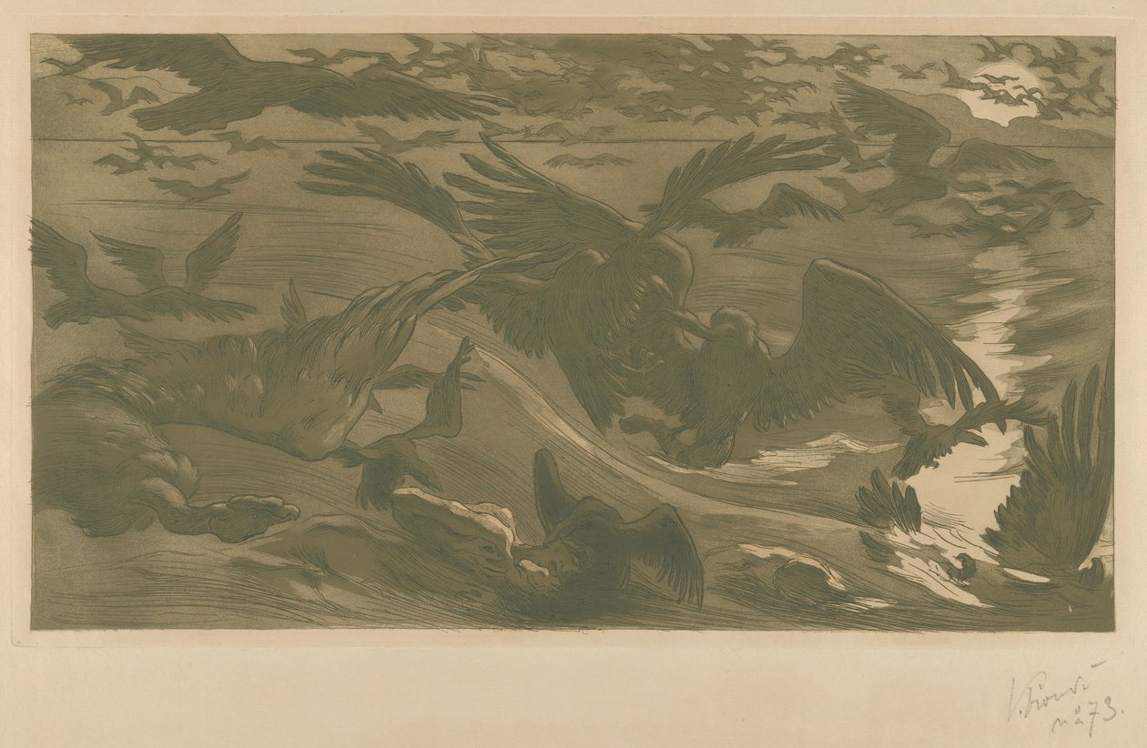 Aves de rapina, 1893. de Victor Prouvé