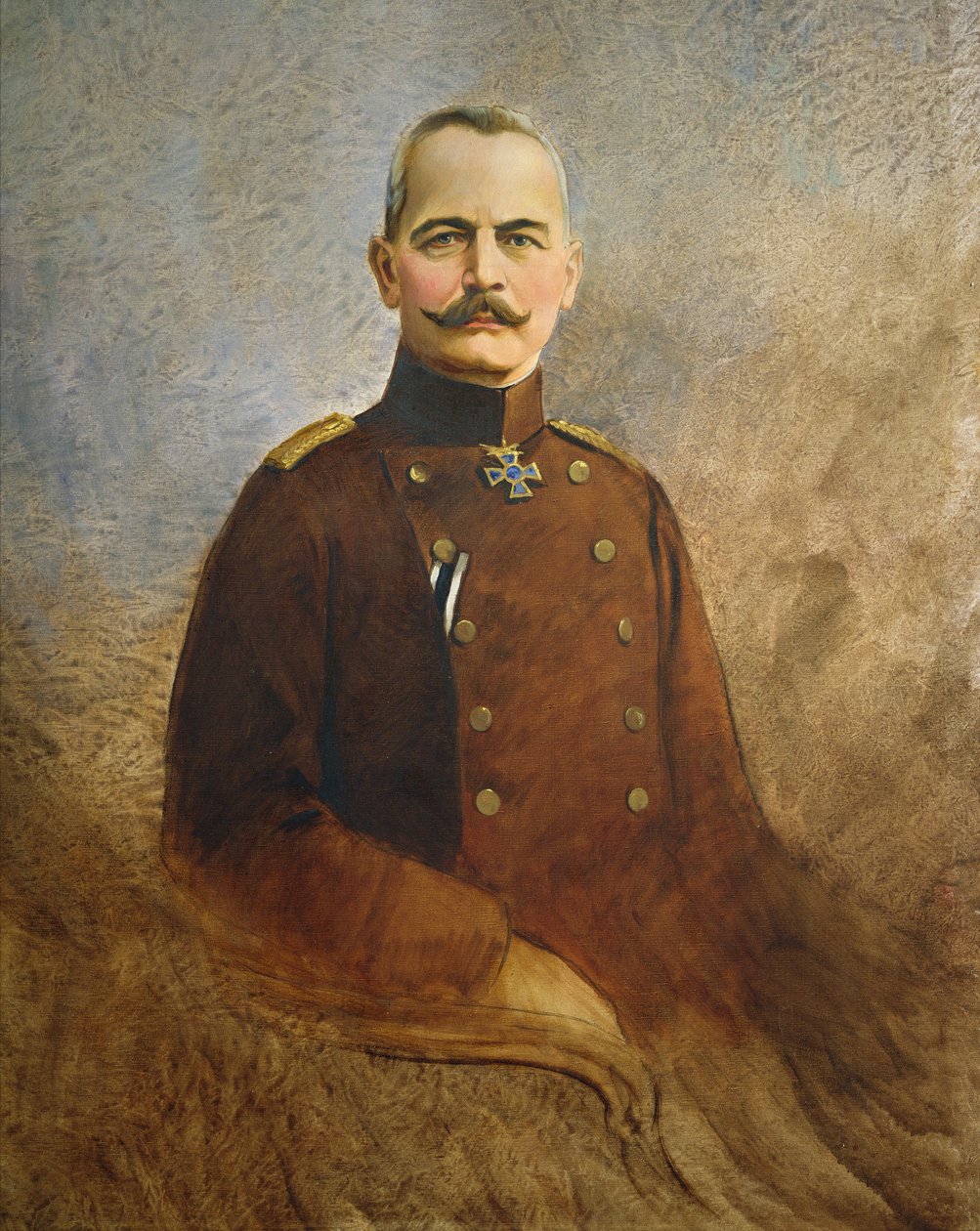 General Erich von Falkenhayn, c.1916 (óleo sobre tela) de Vienna Nedomansky Studio