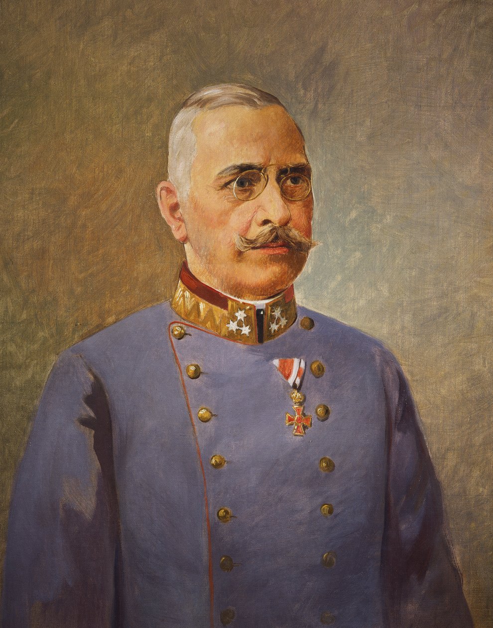 General Viktor Dankl von Krasnik, c.1916 (óleo sobre tela) de Vienna Nedomansky Studio
