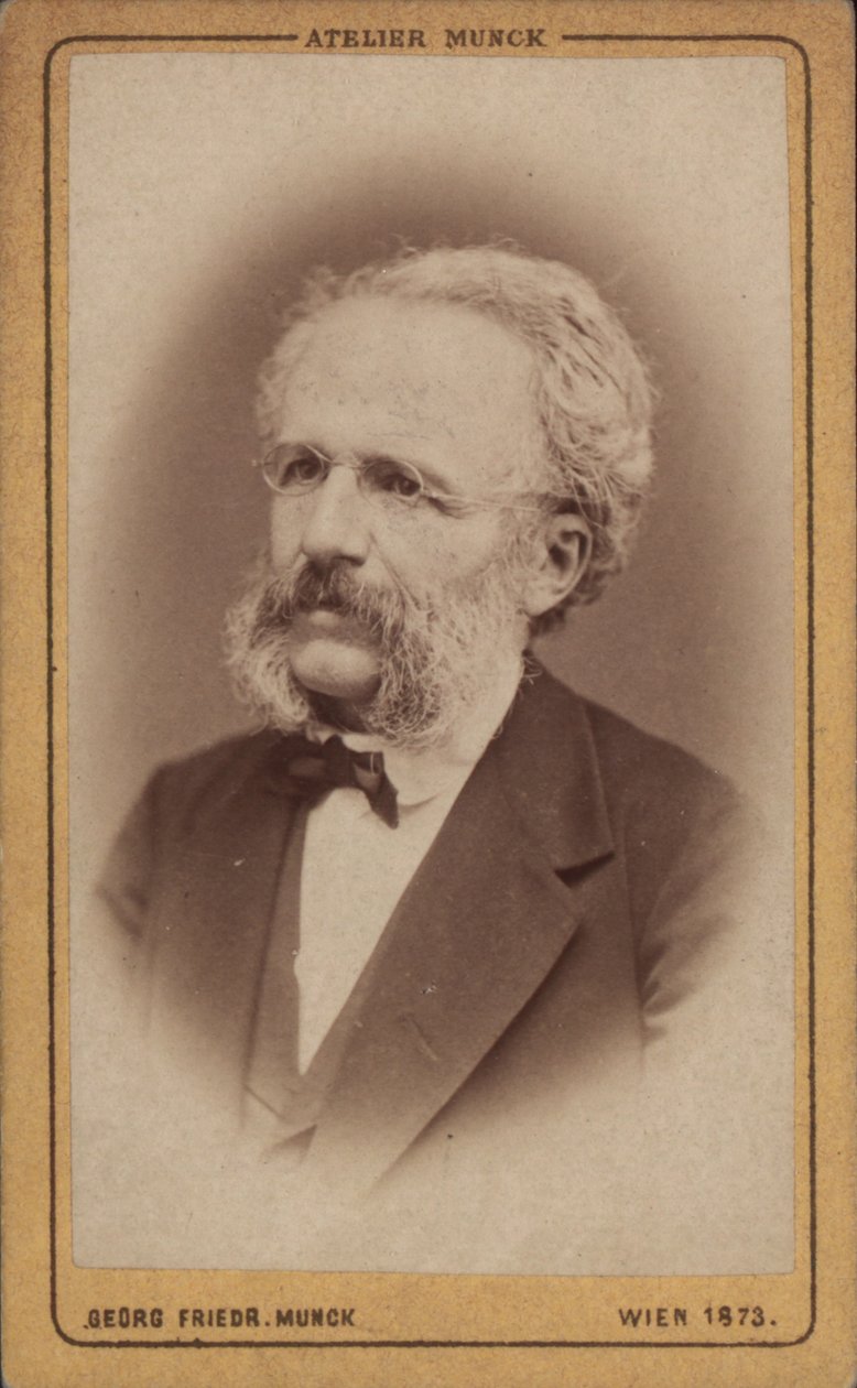 Retrato do compositor August Wilhelm Ambros 1816-1876, 1773. de Vienna . Photo studio Georg Friedrich