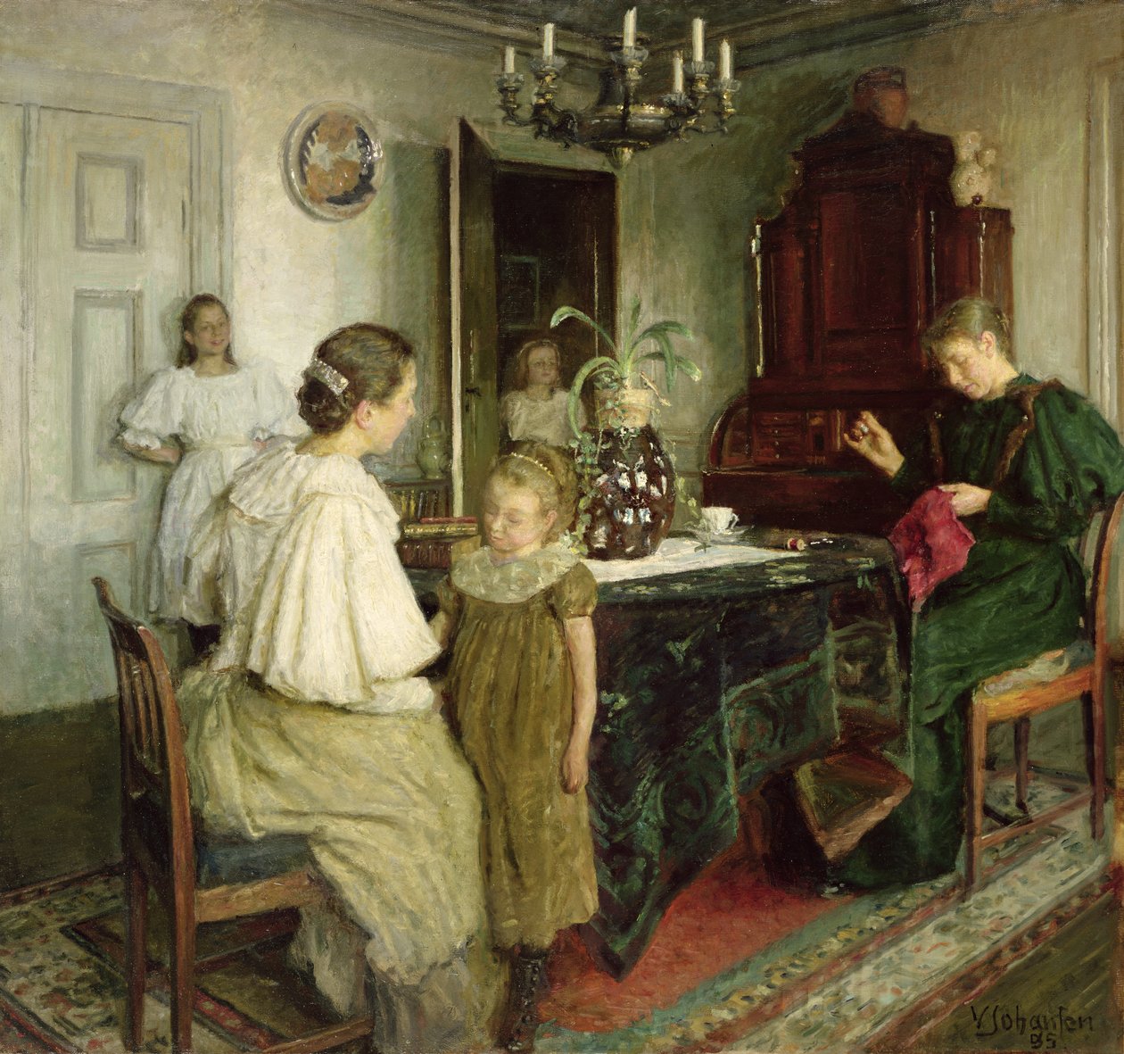 A Família do Artista, 1895 de Viggo Johansen