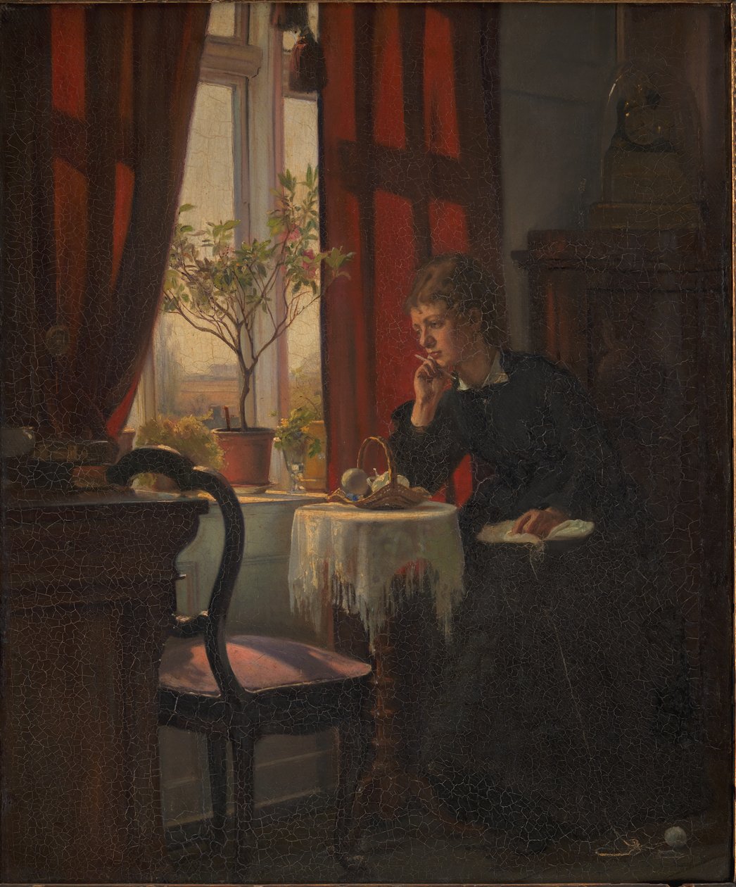 Helga Johansen, irmã do artista de Viggo Johansen