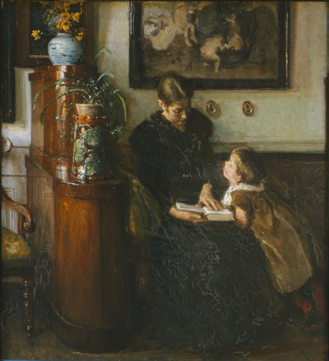 A mãe deve ler. A esposa e o filho do artista de Viggo Johansen