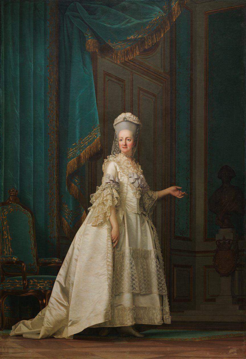 A rainha honorária Juliane Marie da Dinamarca, 1776 de Vigilius Erichsen