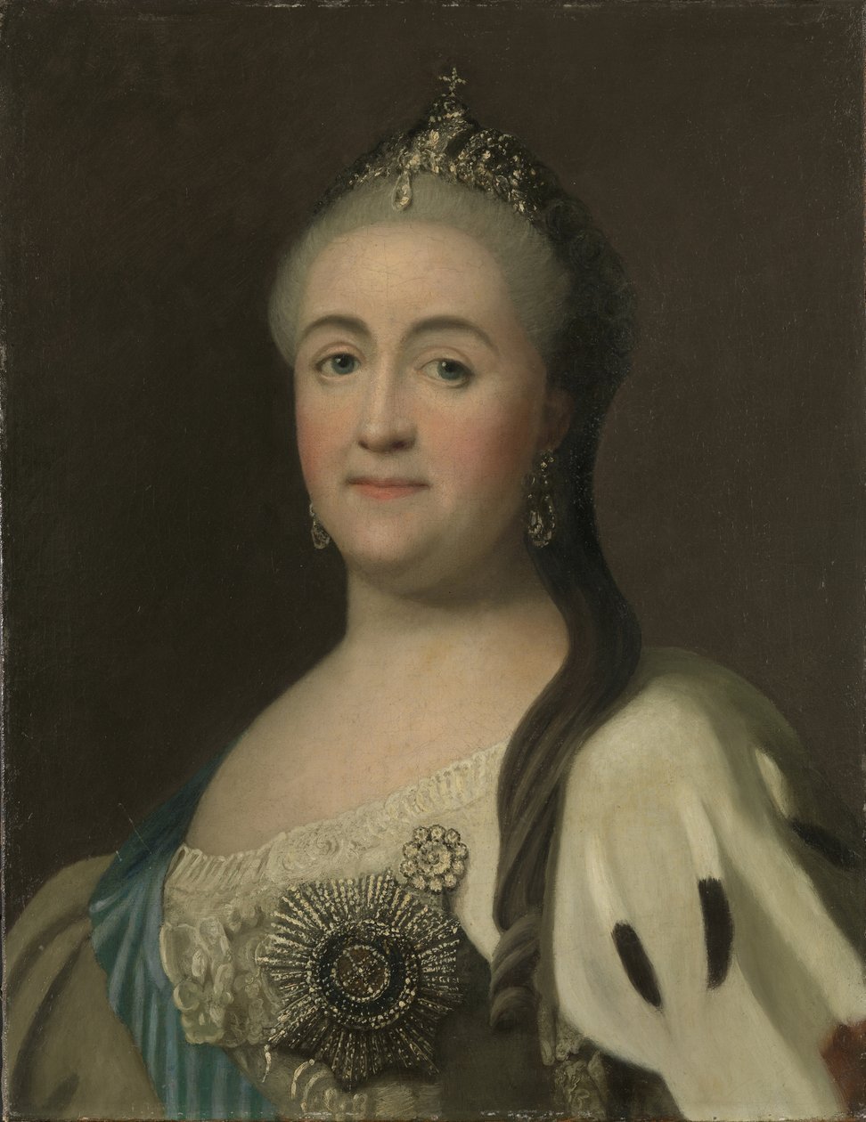 Retrato da imperatriz Catarina II 1729-1796. de Vigilius Erichsen