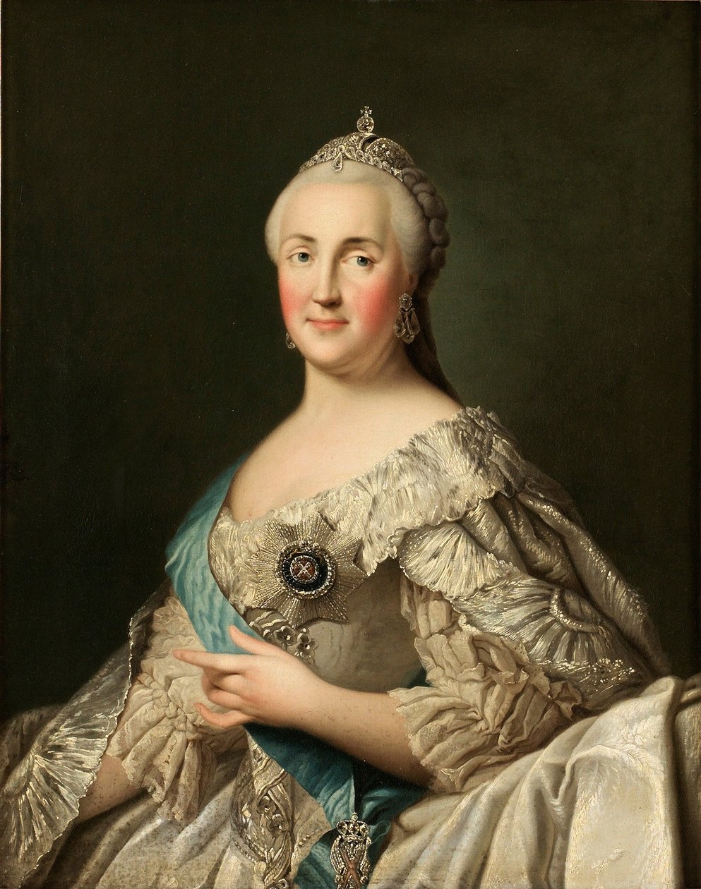 Retrato da imperatriz Catarina II 1729-1796, c. 1780 de Vigilius Erichsen