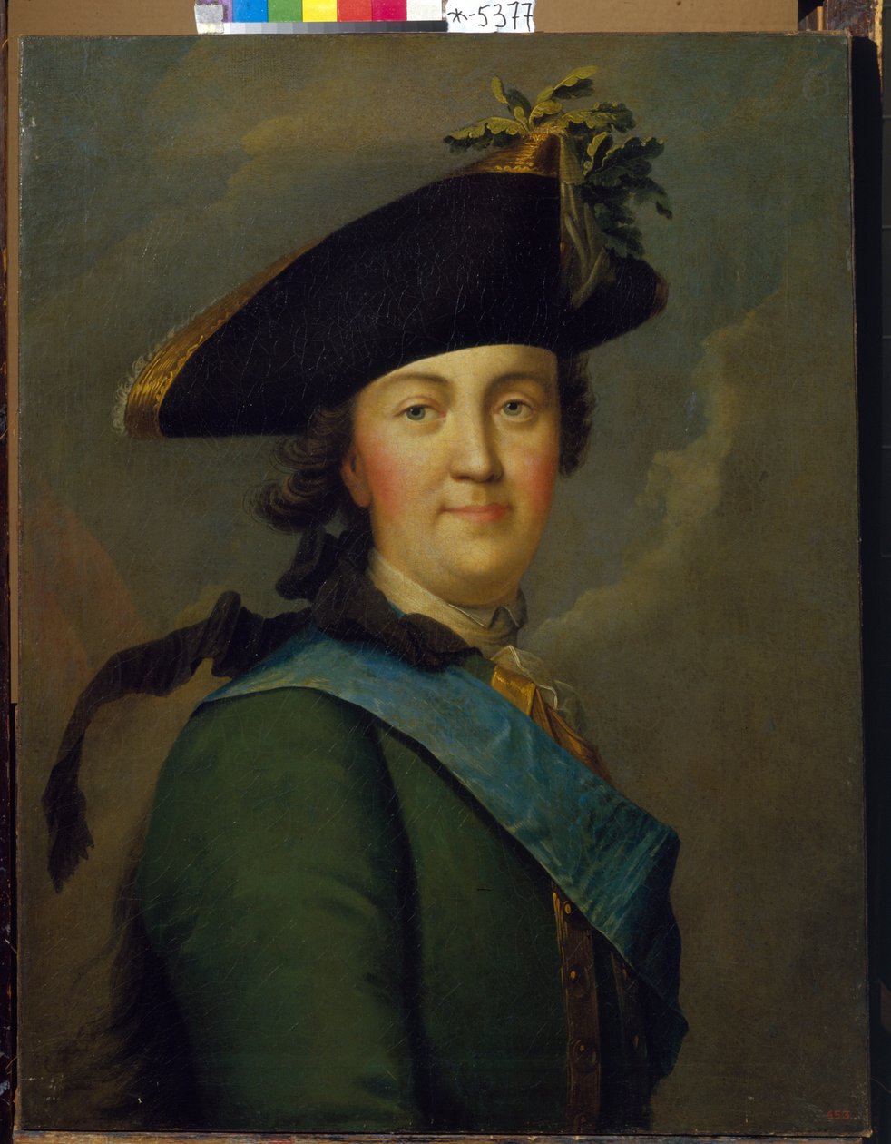 Retrato da imperatriz Catarina II no uniforme de guarda de vida de Vigilius Erichsen