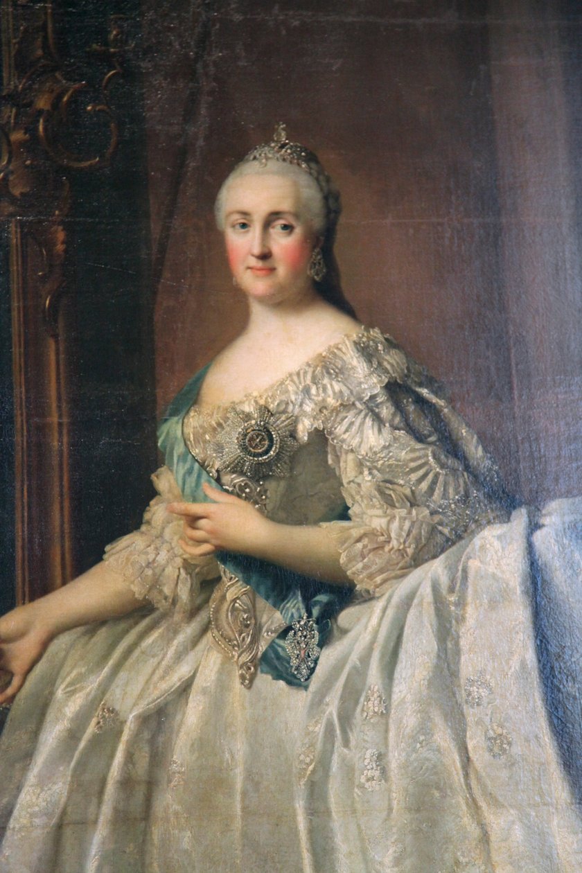 "Retrato da Imperatriz Catarina, a Grande", depois de 1762 de Vigilius Erichsen