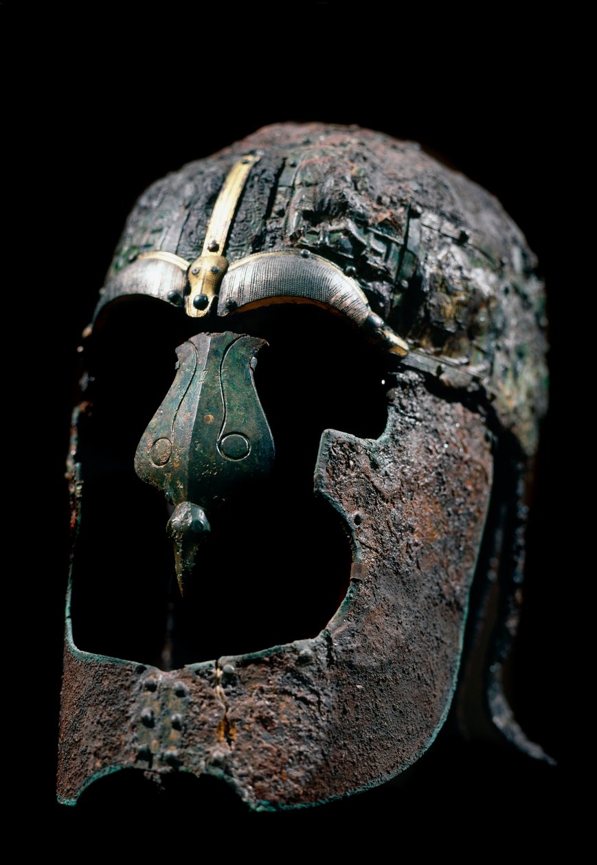 Arte Pré-Viking: Capacete de guerreiro, era das migrações do século 6-9 de Viking Viking